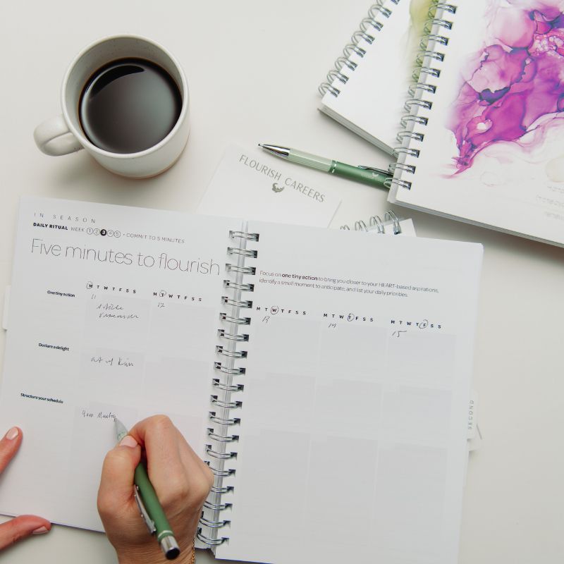 In Season Three Month Planner-Meets-Journal: The Path