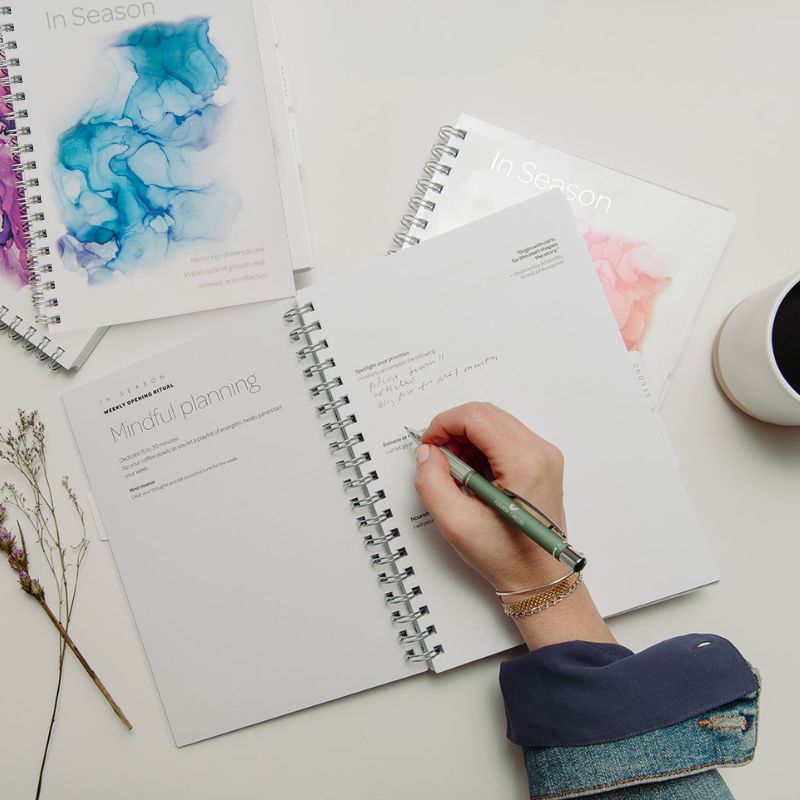 In Season Three Month Planner-Meets-Journal: Flow